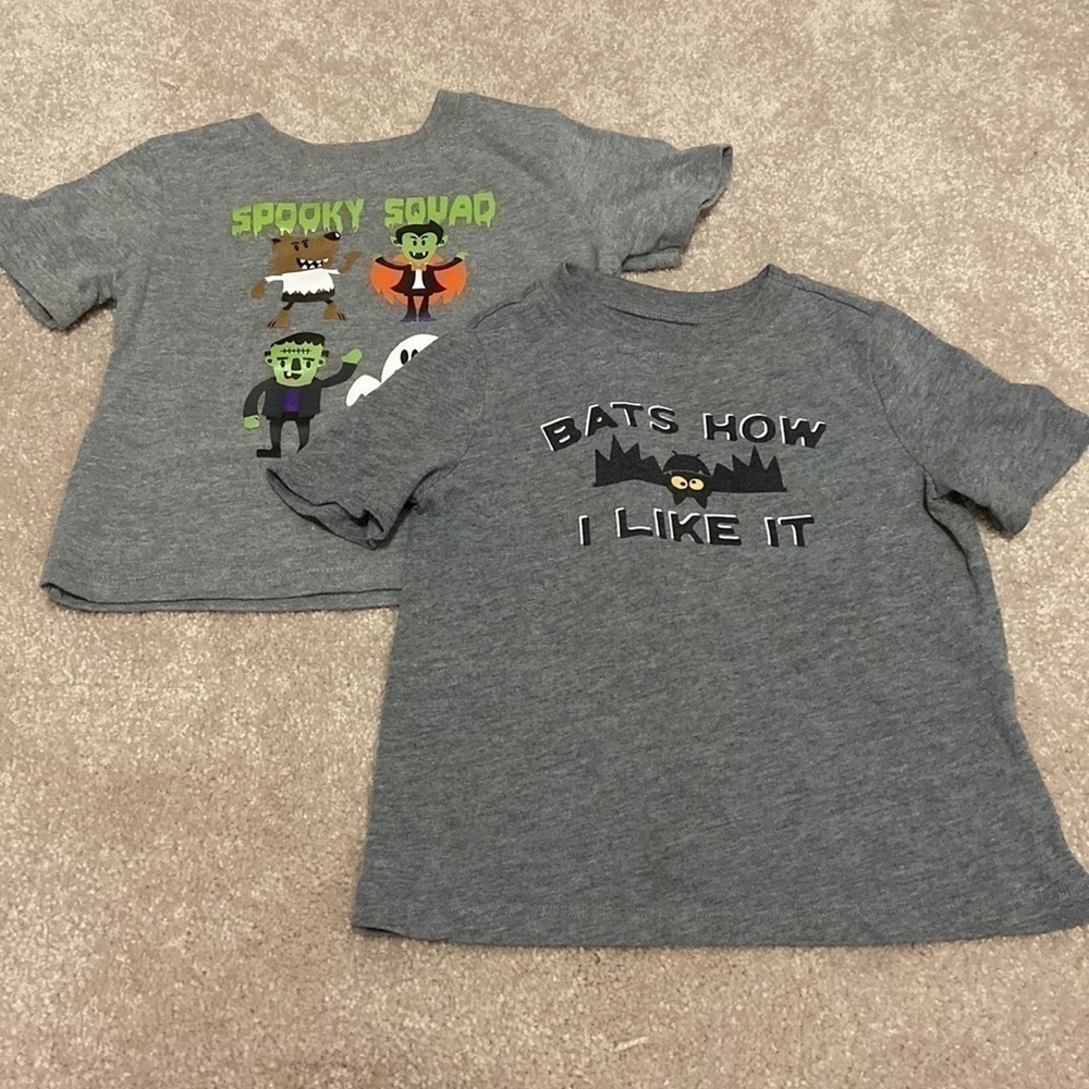 Set of Two 2T Halloween Shirts